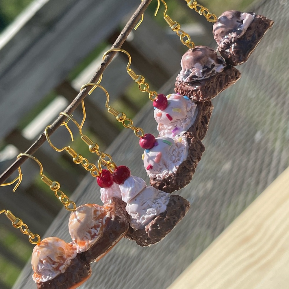 Brownie Sundae Earrings